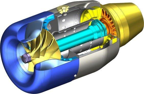 Turbojet motor