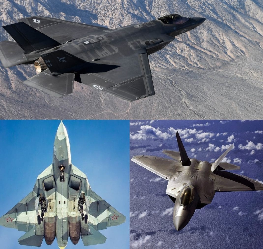 f 22 vs f 35 vs su 57 savas ucaklari 5 nesil