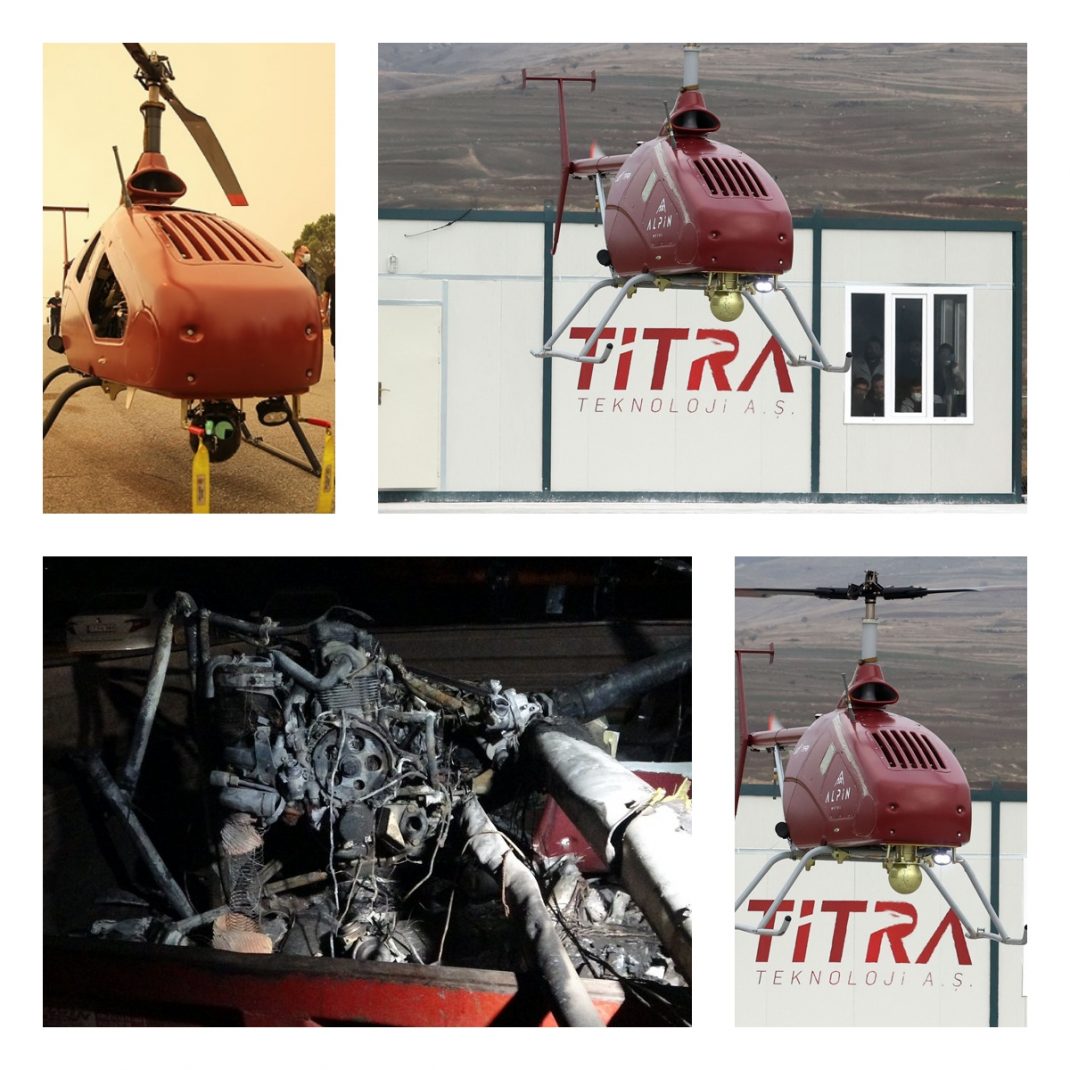 titra teknoloji urunu insansiz helikopter alpin canakkale de dustu