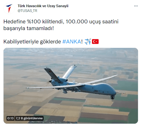 anka iha 100000 usuc saatini tamamladi