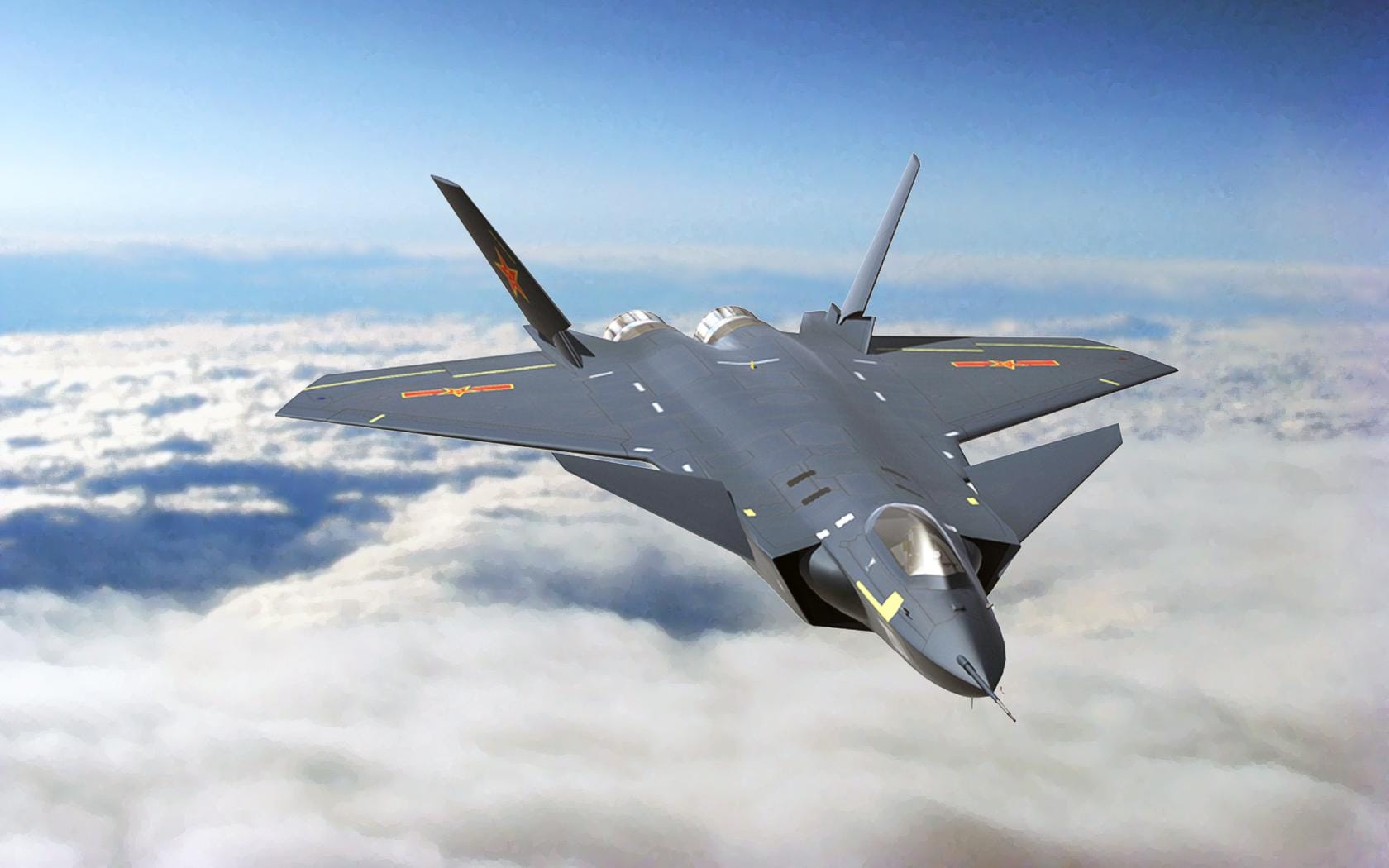 Chengdu J20 Fighter Aircraft Sanal Savunma